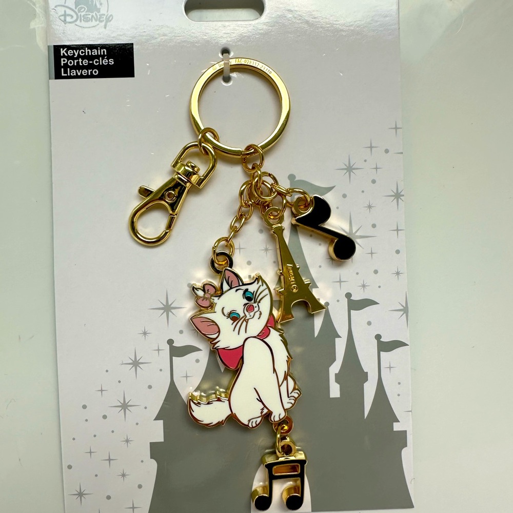 DISNEY PARKS MARIE ARISTOCATS BAG CHARM